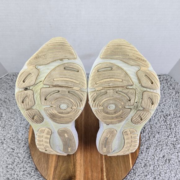 Brooks Glycerin StealthFit 21 White Marshmallow Blue Gym Running Shoe Mens 13 D - Picture 10 of 13